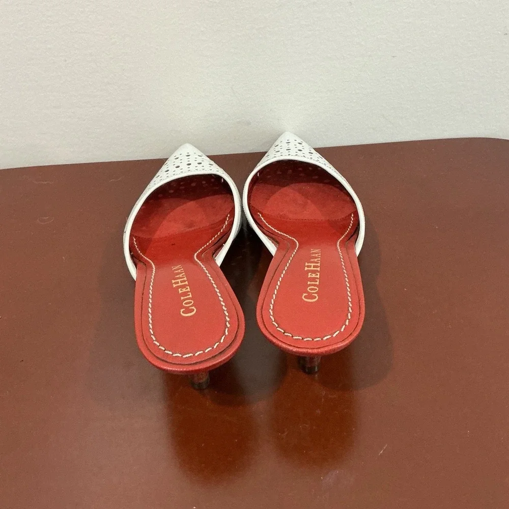 Cole Haan Women's 6.5B Mule Style Leather Heels Office Business